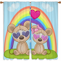 Lovers Mouse Window Curtains 66713726