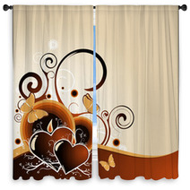Loving Hearts Window Curtains 8864513