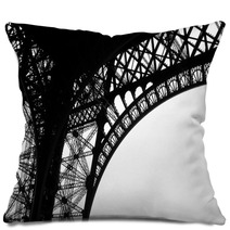 Low Angle View Of Eiffel Tower Paris France Pillows 64701076
