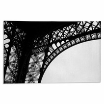 Low Angle View Of Eiffel Tower Paris France Rugs 64701076