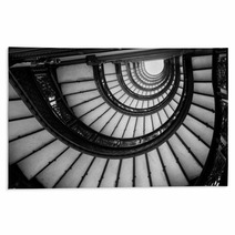 Low Angle View Of Spiral Staircase, Chicago, Cook County, Illino Rugs 64699610