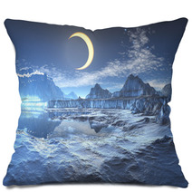 Lunar Eclipse Over Frozen Planet Pillows 27371667
