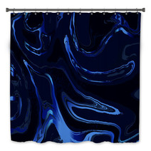 Luxury Blue And Navy Blue Marbling Background Texture Vector Template Bath Decor 236917584