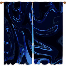 Luxury Blue And Navy Blue Marbling Background Texture Vector Template Window Curtains 236917584