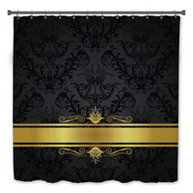 Luxury Charcoal And Gold Book Cover Bath Decor 30827566