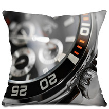Luxury Man Watch Detail Chronograph Close Up Pillows 37566565