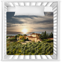 Luxury Villa In Tuscany, Famous Vineyard In Italy Nursery Decor 49332612