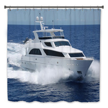 Luxury Yacht At Sea Bath Decor 64993076