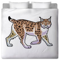 Lynx Vector Isolated On White Bedding 42953791