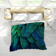 Macaw Feathers (Blue/Green) Bedding 64649675