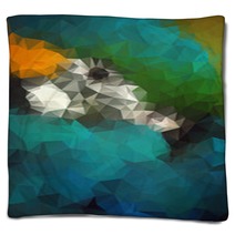 Macaw Illustration Blankets 67346141