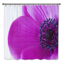 Macro Inside A Purple Anemone Flower Bath Decor 49727134