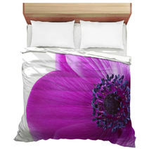 Macro Inside A Purple Anemone Flower Bedding 49727134