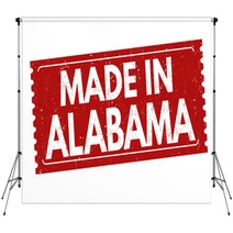 Made In Alabama Sign Or Stamp Backdrops 138139098