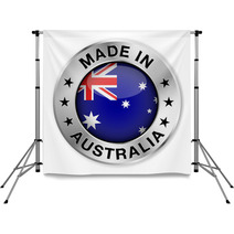 Made In Australia Silver Badge Backdrops 59308474