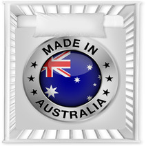 Made In Australia Silver Badge Nursery Decor 59308474