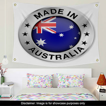 Made In Australia Silver Badge Wall Art 59308474