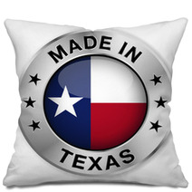 Made In Texas Silver Badge Pillows 61041803