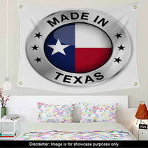 Made In Texas Silver Badge Wall Art 61041803