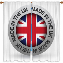 Made In The UK Badge Window Curtains 24451216