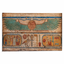 Madinet Habu Temple Hieroglyphs In Luxor Rugs 58016946