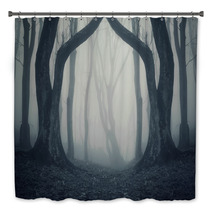 Magical Gate In Mysterious Forest With Fog Bath Decor 85675164