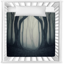Magical Gate In Mysterious Forest With Fog Nursery Decor 85675164