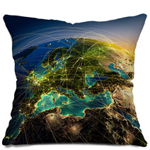 Main Air Routes In Europe Pillows 41572179