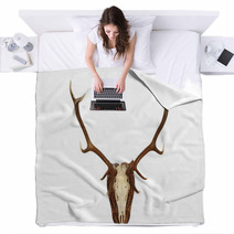 Majestic Red Deer Stag Hunting Trophy Blankets 71693501