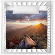 Majestic Sunset In The Mountains Landscape. Dramatic Sky And Col Nursery Decor 67188748