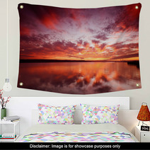Majestic Sunset Over Water Wall Art 57295650