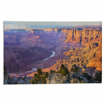 Majestic Vista Of The Grand Canyon At Dusk Rugs 57353313