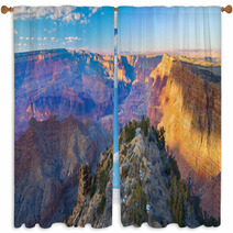 Majestic Vista Of The Grand Canyon Window Curtains 57724896