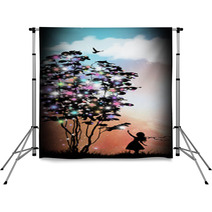 Make A Wish Silhouette Art Photo Manipulation Backdrops 159620679