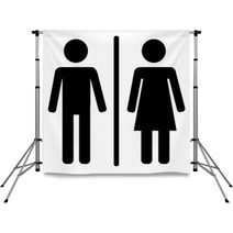 Male And Female Sign Backdrops 62427971