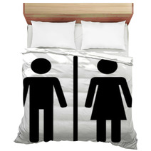 Male And Female Sign Bedding 62427971