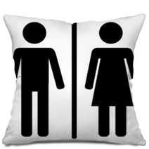 Male And Female Sign Pillows 62427971