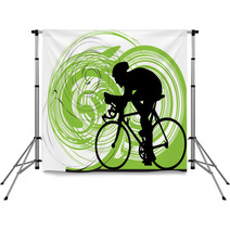 Male On A Bicycle Backdrops 25130160