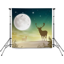 Male Stag Deer Backdrops 47173432