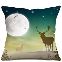 Male Stag Deer Pillows 47173432