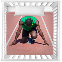 Male Track And Field Athlete Before The Race Start Nursery Decor 43959981