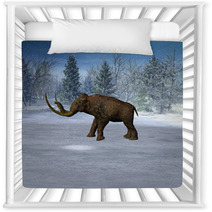 Mammoth In Landscape In The Ice Age Nursery Decor 36077254
