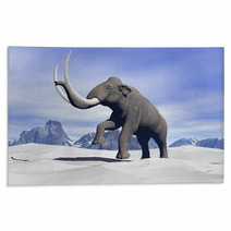 Mammoth In The Snow Rugs 46696293