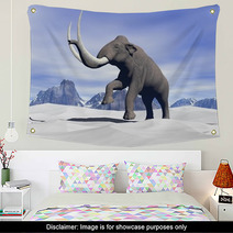 Mammoth In The Snow Wall Art 46696293