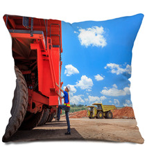 Man Big Truck Driver Pillows 65858769