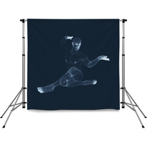 Man Doing Yoga Workout 3d Model Of Man Training Concept Vector Illustration Backdrops 142671224