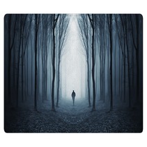 Man In A Dark Forest Rugs 44827278