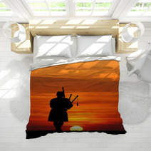 Man Plays The Bagpipes Bedding 53652557