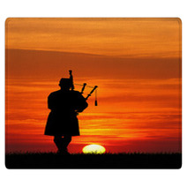 Man Plays The Bagpipes Rugs 53652557