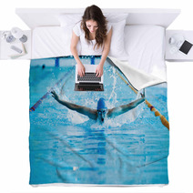 Man Swims The Butterfly Blankets 43371475